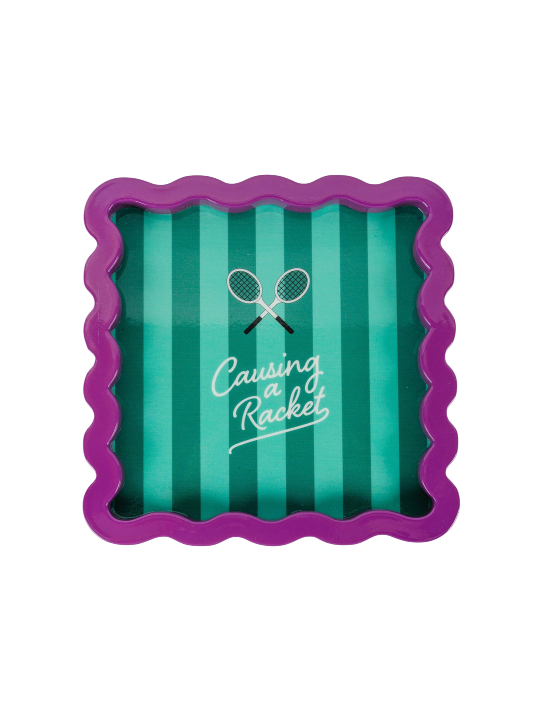 Causing a Racket Lacquer Tray Small - Furbish - Ileana Makri