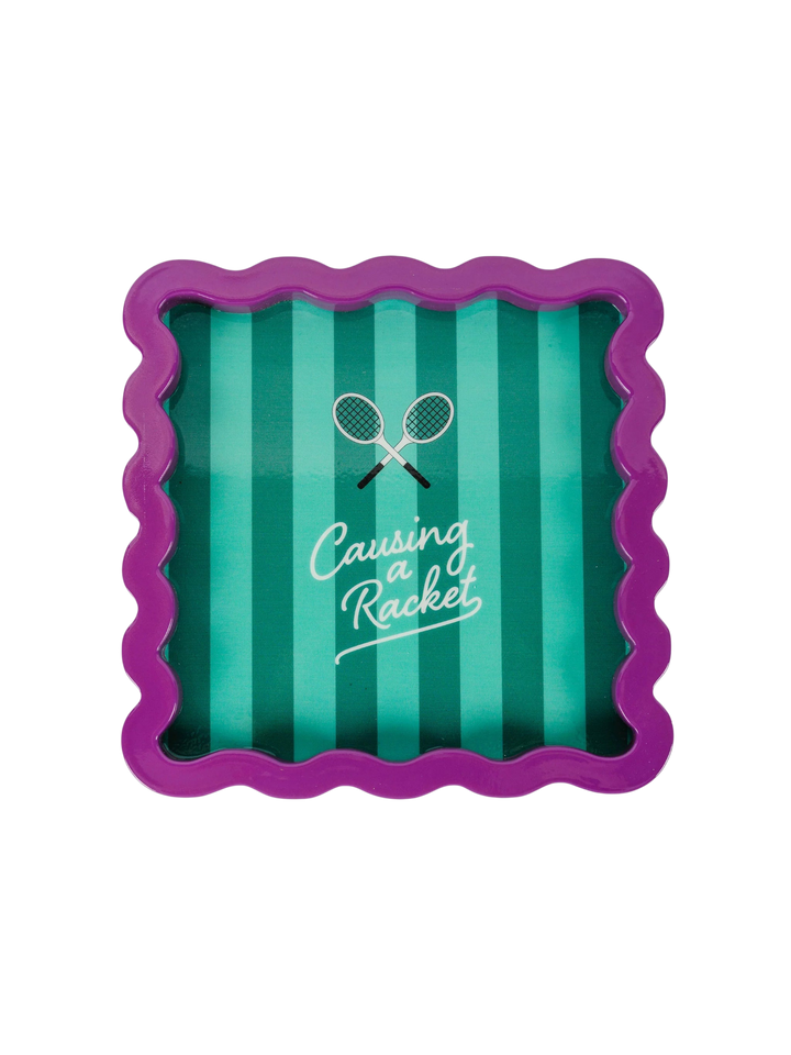 Causing a Racket Lacquer Tray Small - Furbish - Ileana Makri