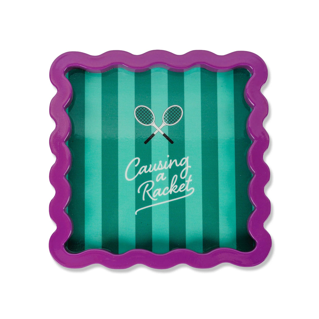 Causing a Racket Lacquer Tray Small - Furbish - Ileana Makri