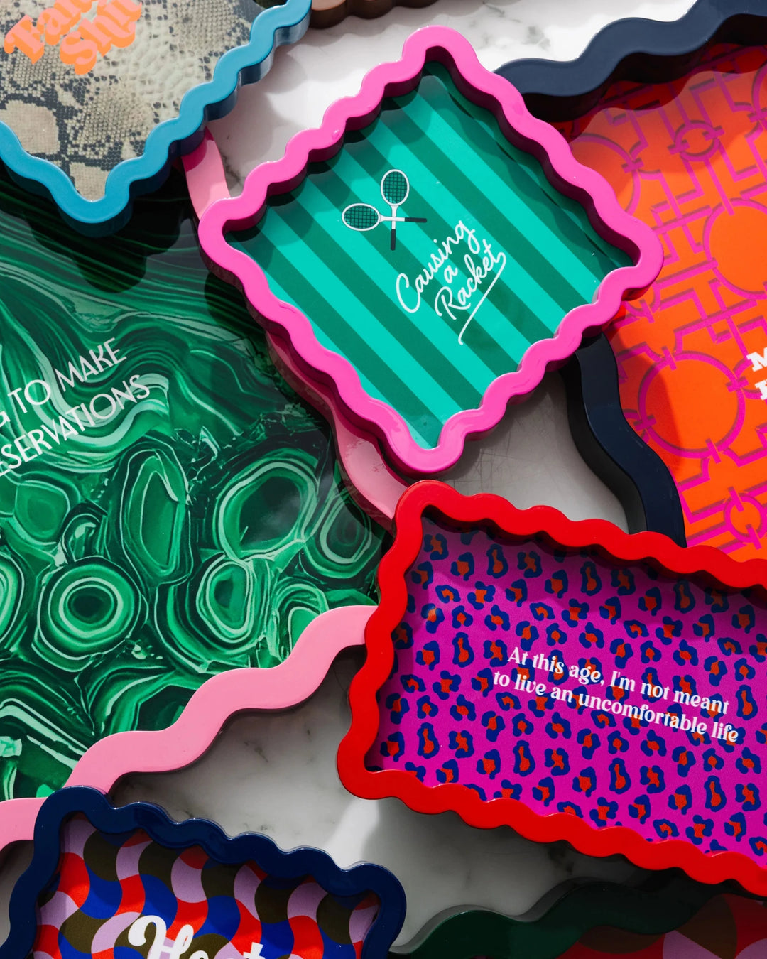 Causing a Racket Lacquer Tray Small - Furbish - Ileana Makri
