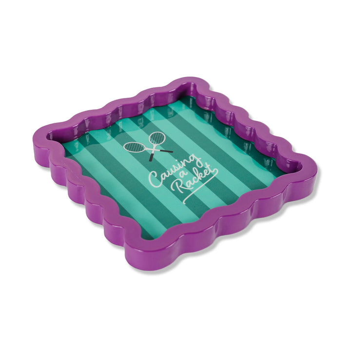 Causing a Racket Lacquer Tray Small - Furbish - Ileana Makri
