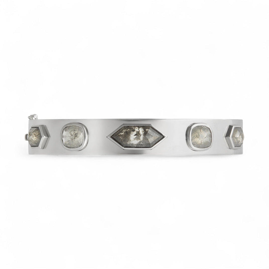 Celeste Diamond Bangle Bracelet - Fête - Ileana Makri