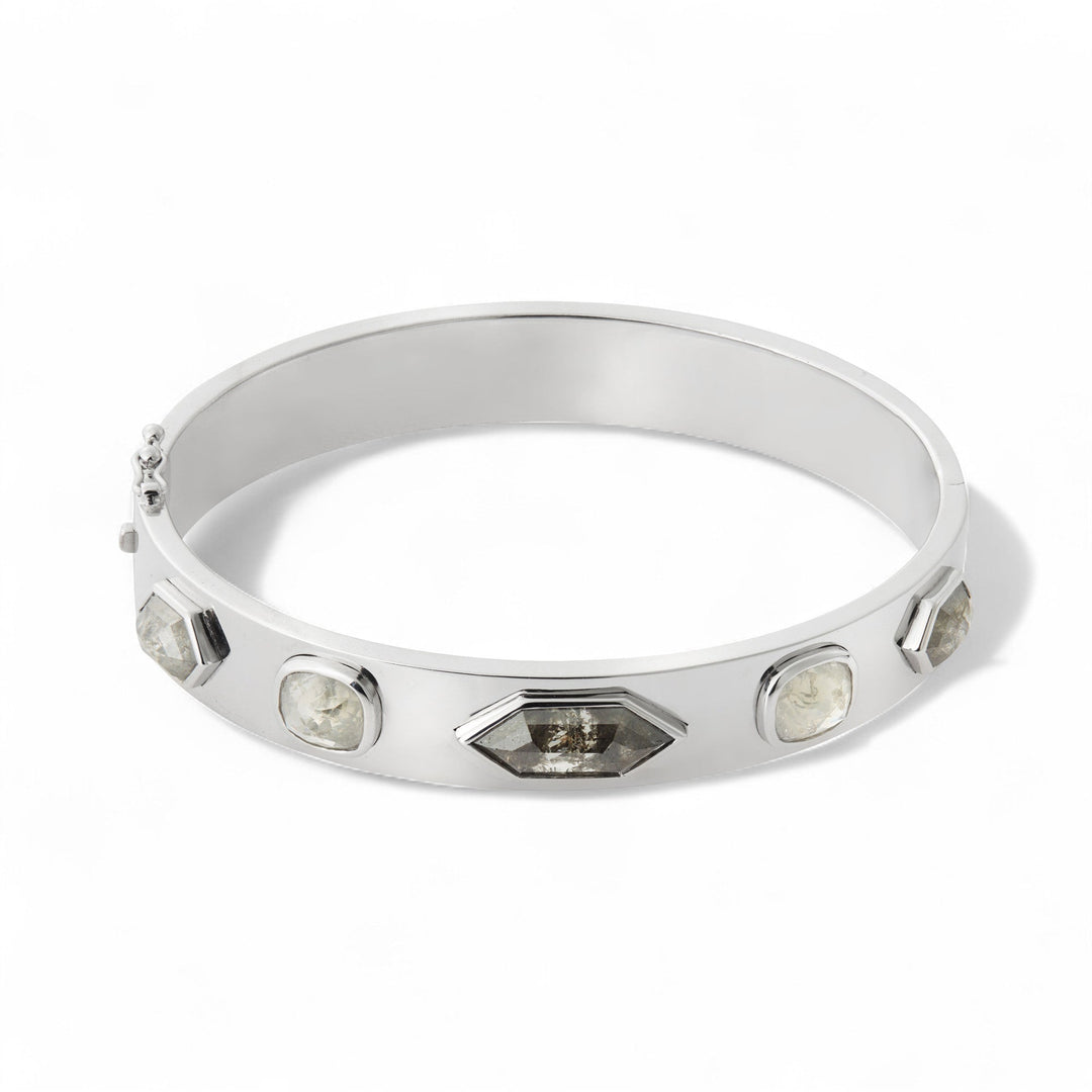 Celeste Diamond Bangle Bracelet - Fête - Ileana Makri