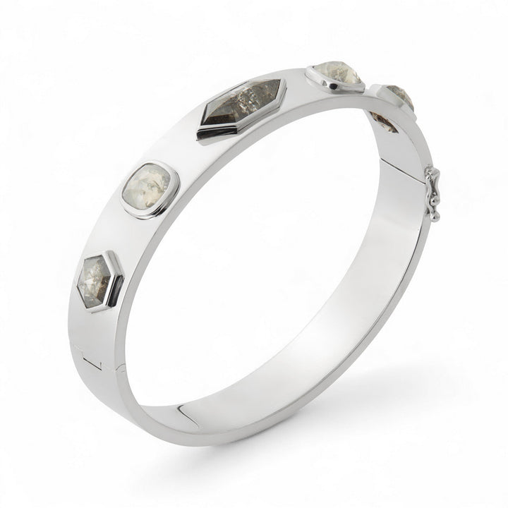 Celeste Diamond Bangle Bracelet - Fête - Ileana Makri