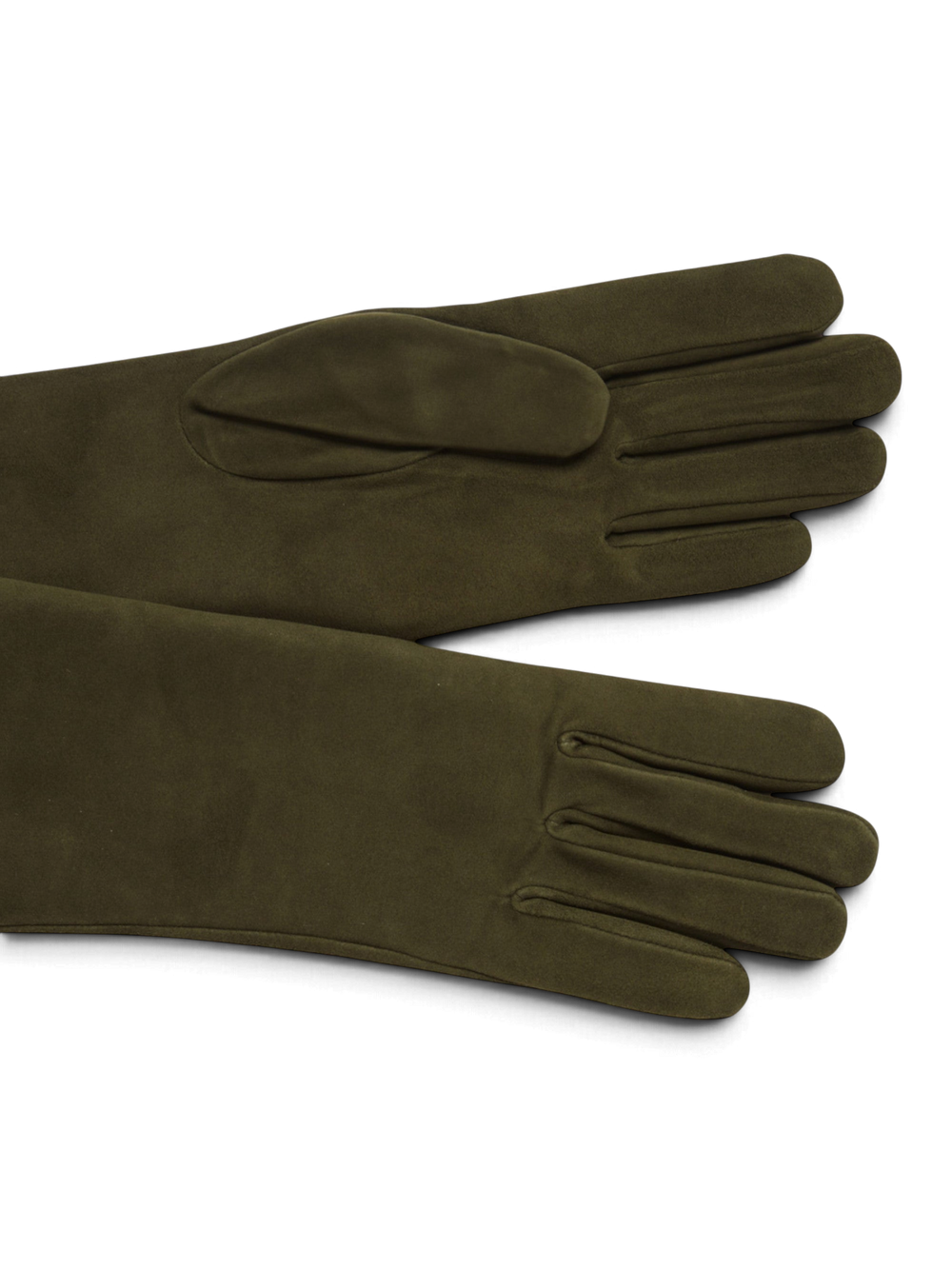Celia Suede Gloves Olive - Agnelle - Ileana Makri