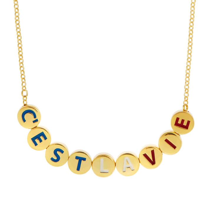 C'est La Vie Necklace - Emily in Paris - Ileana Makri