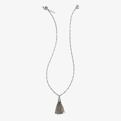 Chain Tassel Pendant Necklace Slv - Eddie Borgo - Ileana Makri store