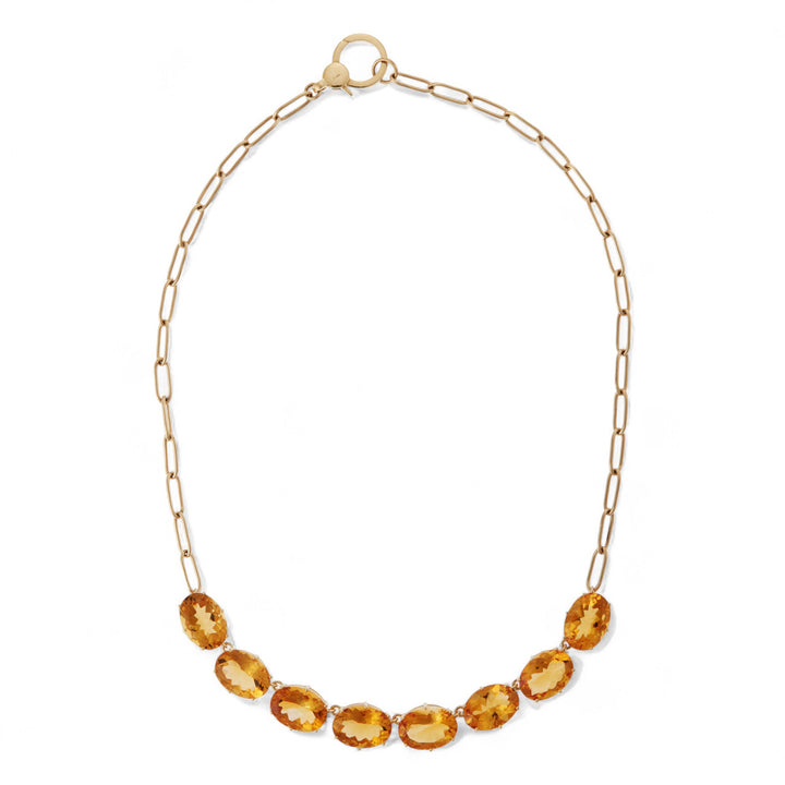Chained Crown Necklace Citrine - Crown - Ileana Makri
