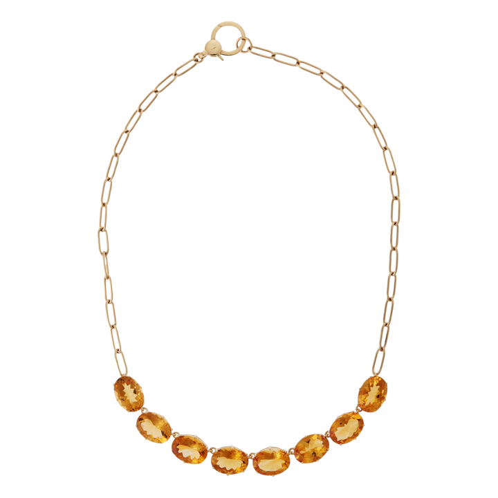 Chained Crown Necklace Citrine - Crown - Ileana Makri