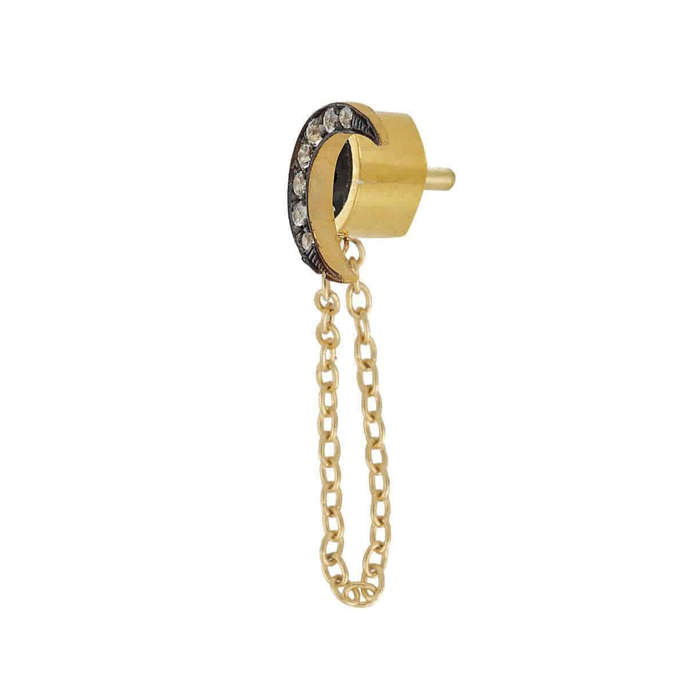 Chained Moon Stud - Eye M UFO - Ileana Makri