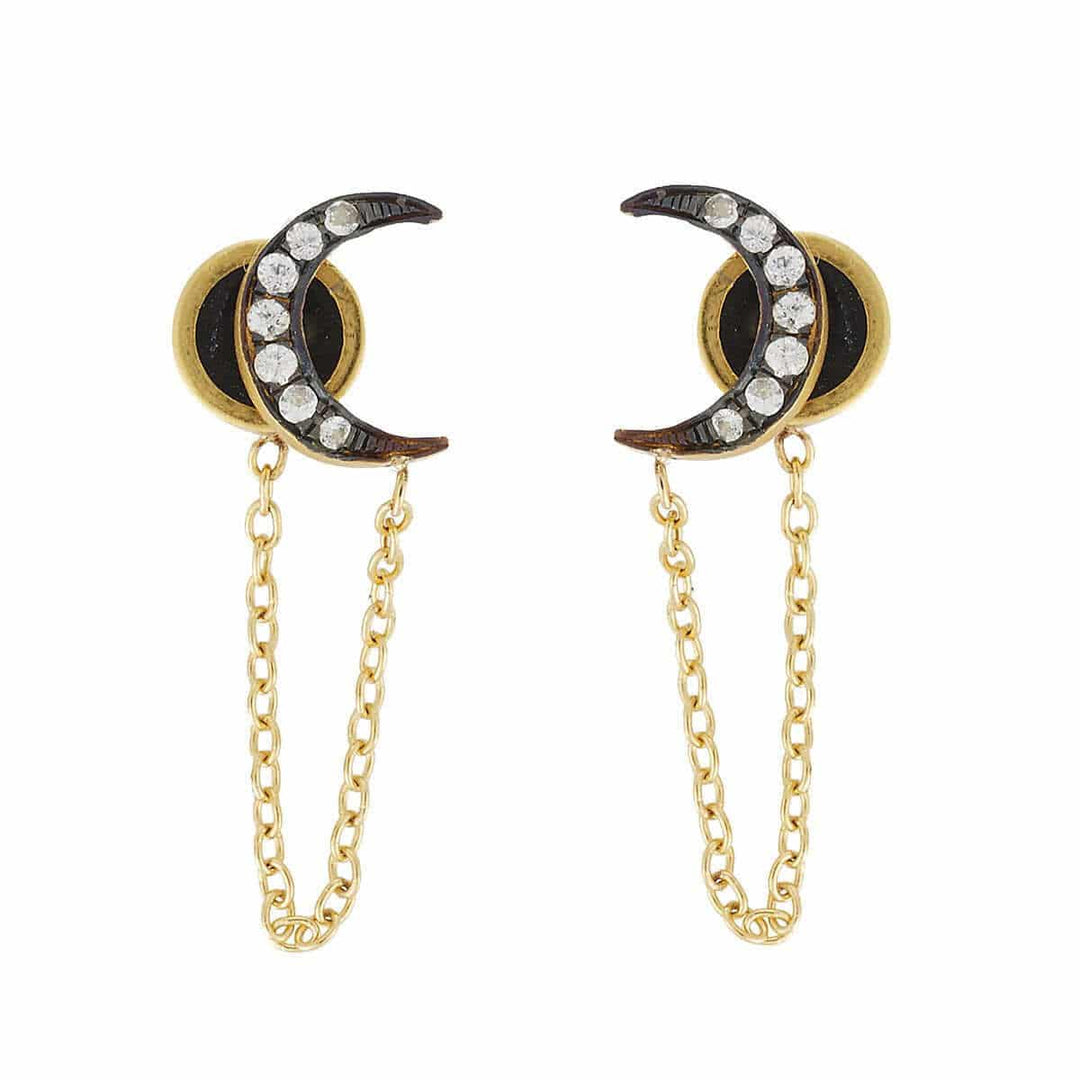Chained Moon Stud - Eye M UFO - Ileana Makri
