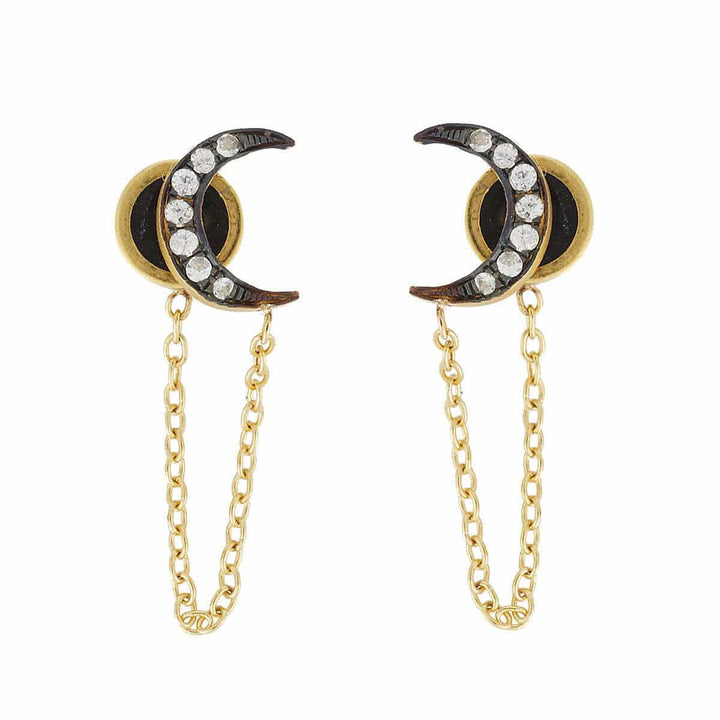 Chained Moon Stud - Eye M UFO - Ileana Makri