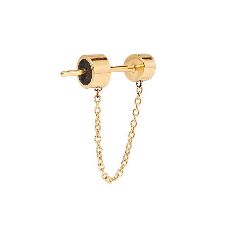 Chained Pond - Oval Earrings - Eye M UFO - Ileana Makri