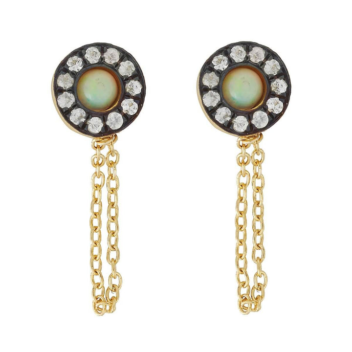 Chained Sun Stud - Eye M UFO - Ileana Makri