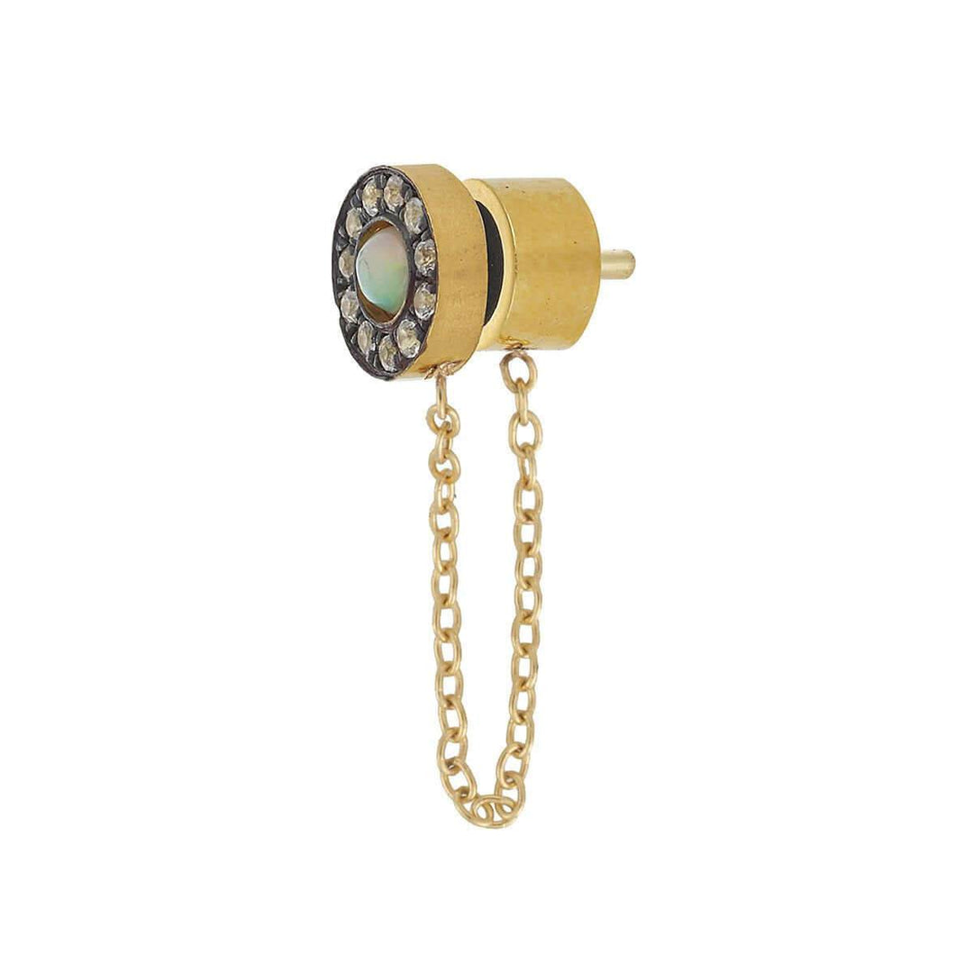 Chained Sun Stud - Eye M UFO - Ileana Makri