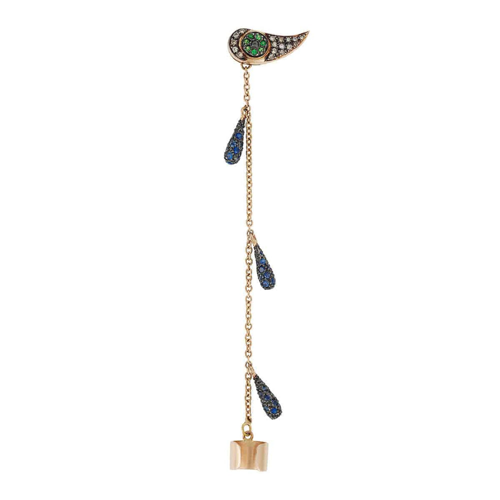 Chained Tears Earring Oxs - Bs - Chd - Ts - Bd - Crying Eyes - Ileana Makri