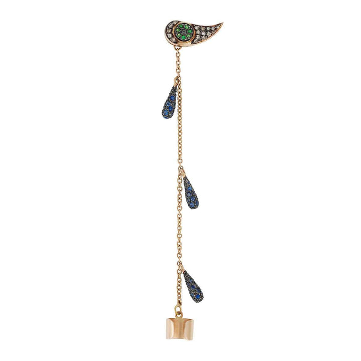 Chained Tears Earring Oxs - Bs - Chd - Ts - Bd - Crying Eyes - Ileana Makri