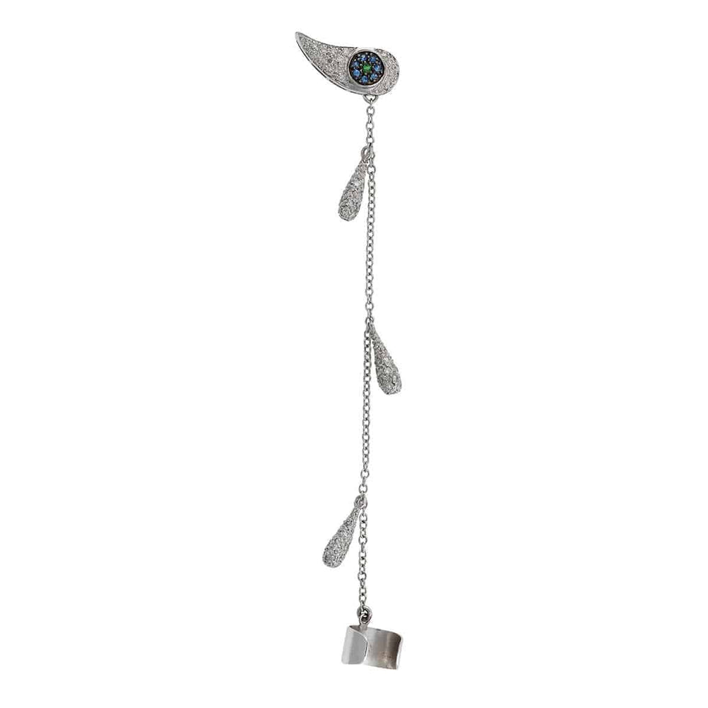 Chained Tears Earring W - D - Bs - Ts - Crying Eyes - Ileana Makri