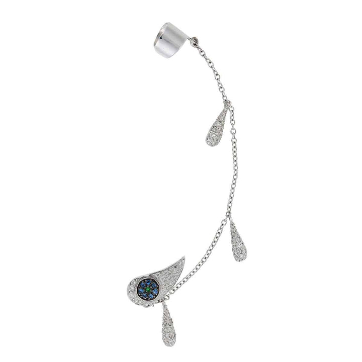 Chained Tears Earring W - D - Bs - Ts - Crying Eyes - Ileana Makri