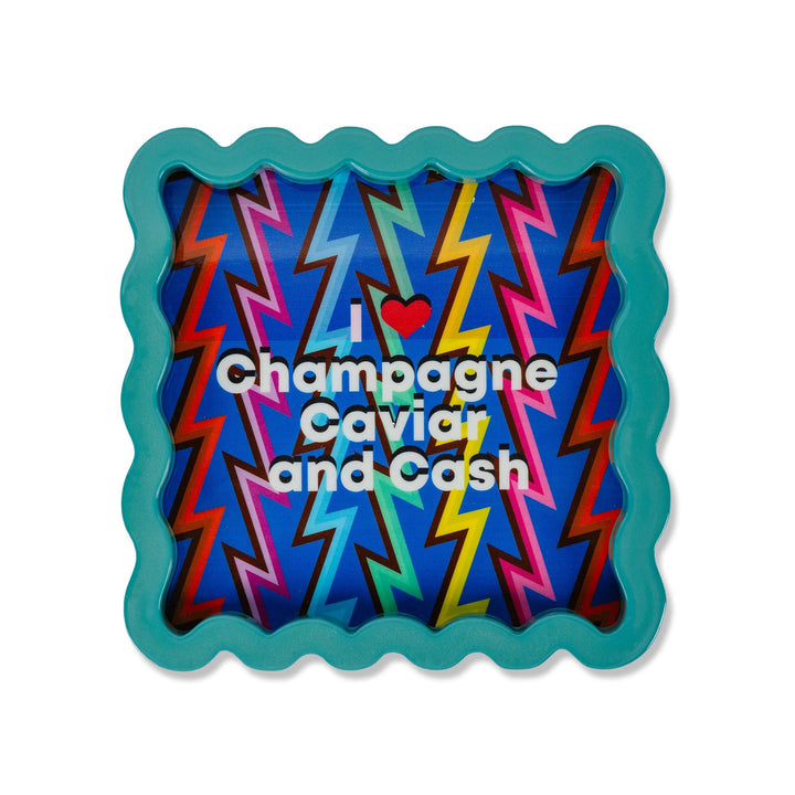 Champagne & Caviar Lacquer Tray Small - Furbish - Ileana Makri
