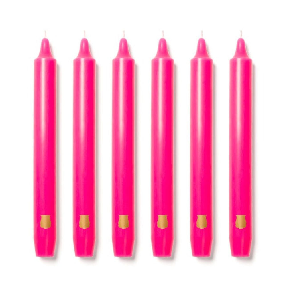 Fuchsia Madeleine Tapered Candles (Box of 6), Candles, Ileana Makri