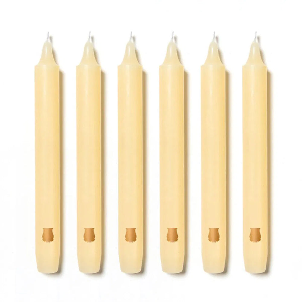Ivory Madeleine Tapered Candles (Box of 6), Candles, Ileana Makri