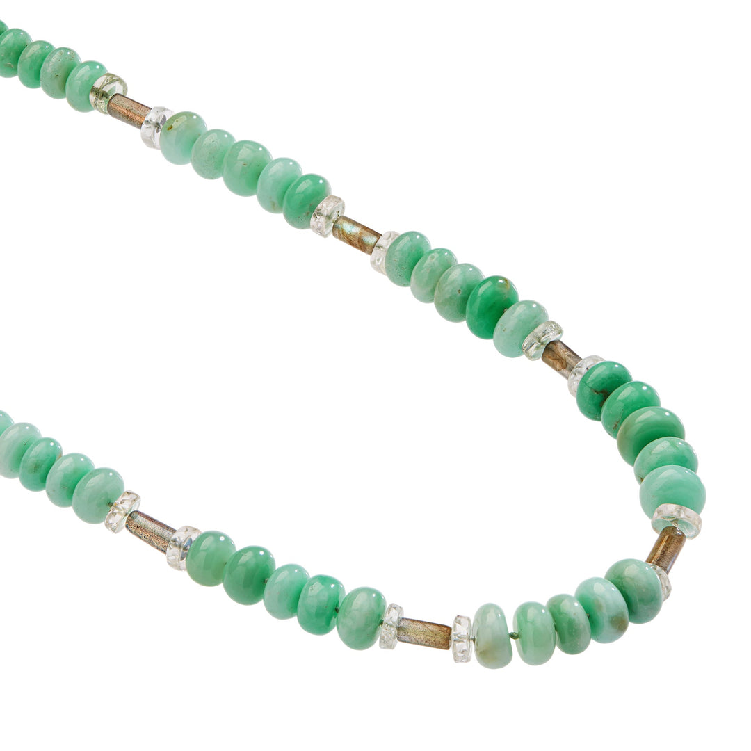 Chrysoprase Horizon Necklace (81cm) - Globetrotter - Ileana Makri