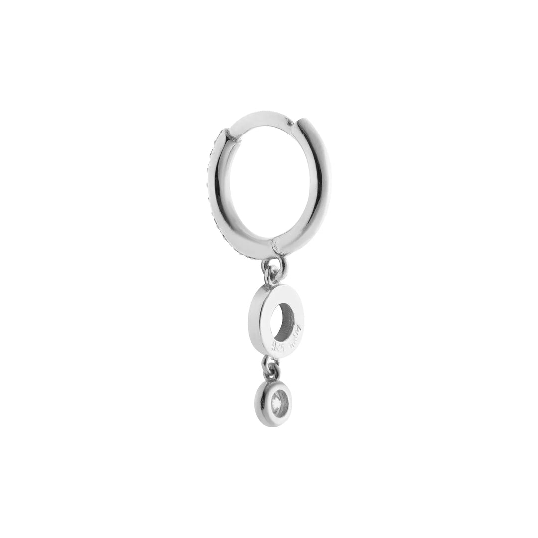 Circle Dot Drop Hoops - Eye M Core - Ileana Makri