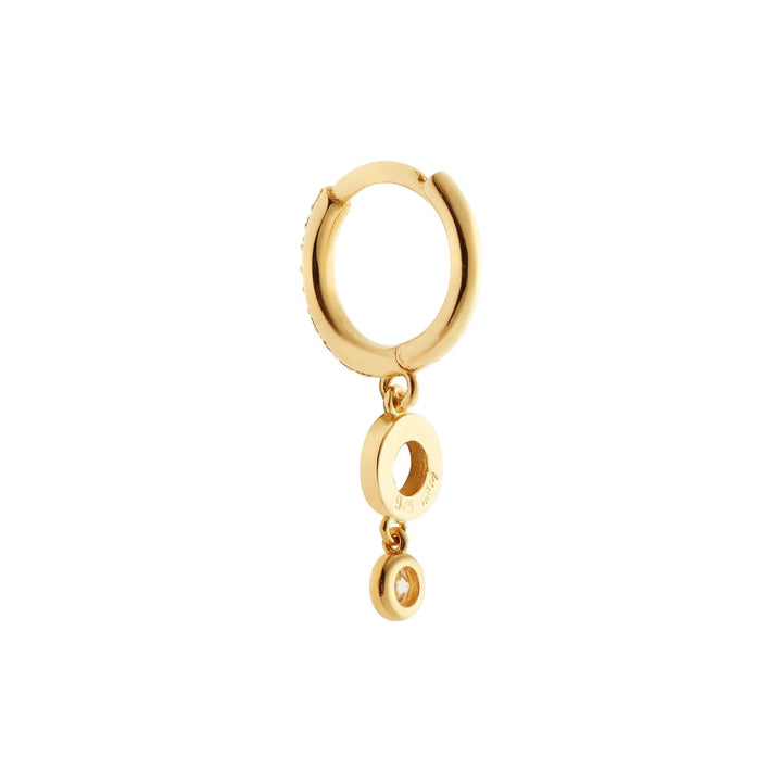 Circle Dot Drop Hoops - Eye M Core - Ileana Makri
