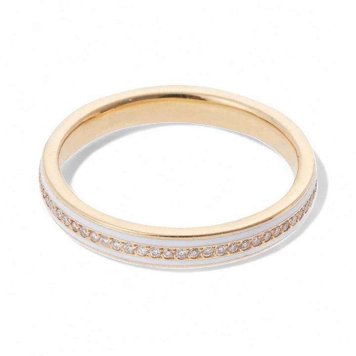 Enamel Thread Band Y-D-White