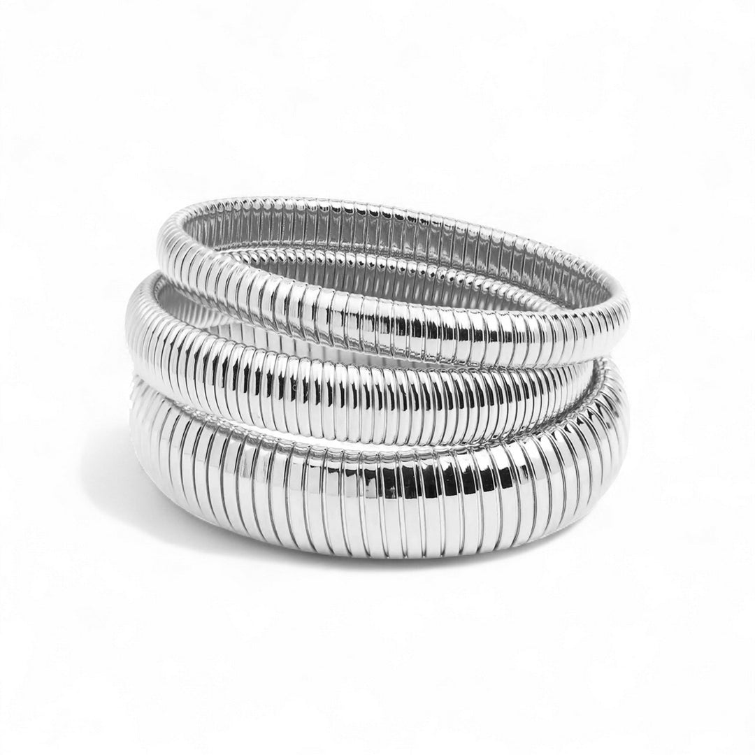 Cobra Bracelet Silver (set of 3) - Ben Amun - Ileana Makri