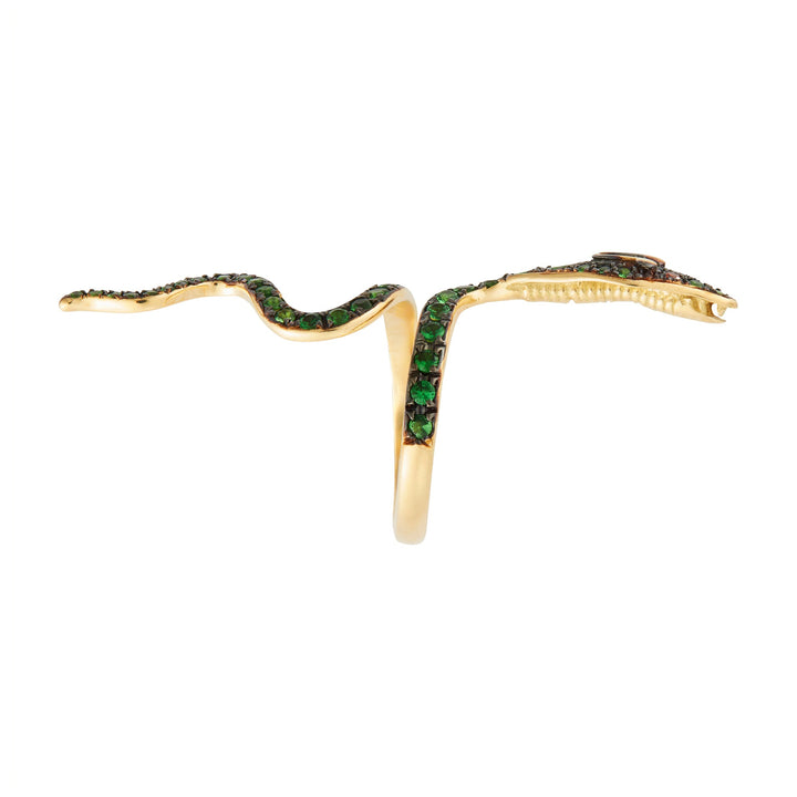 Cobra Tsavorite Ring - SNAKES - Ileana Makri