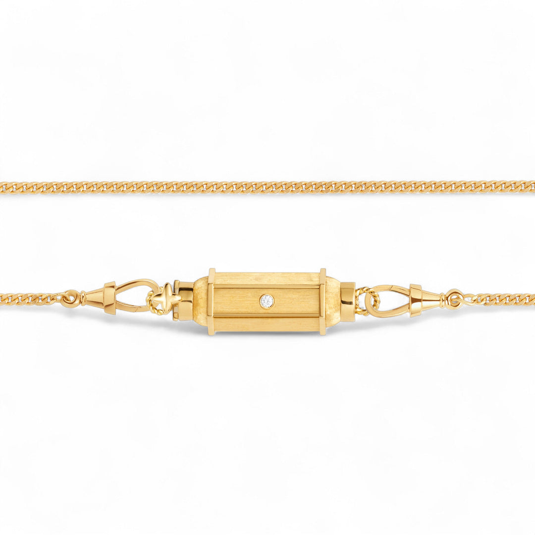 Coco Diamond Baby Locket Necklace (37cm) - Marie Lichtenberg - Ileana Makri