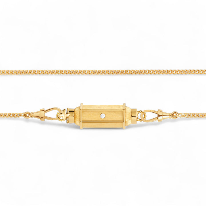 Coco Diamond Baby Locket Necklace (37cm) - Marie Lichtenberg - Ileana Makri