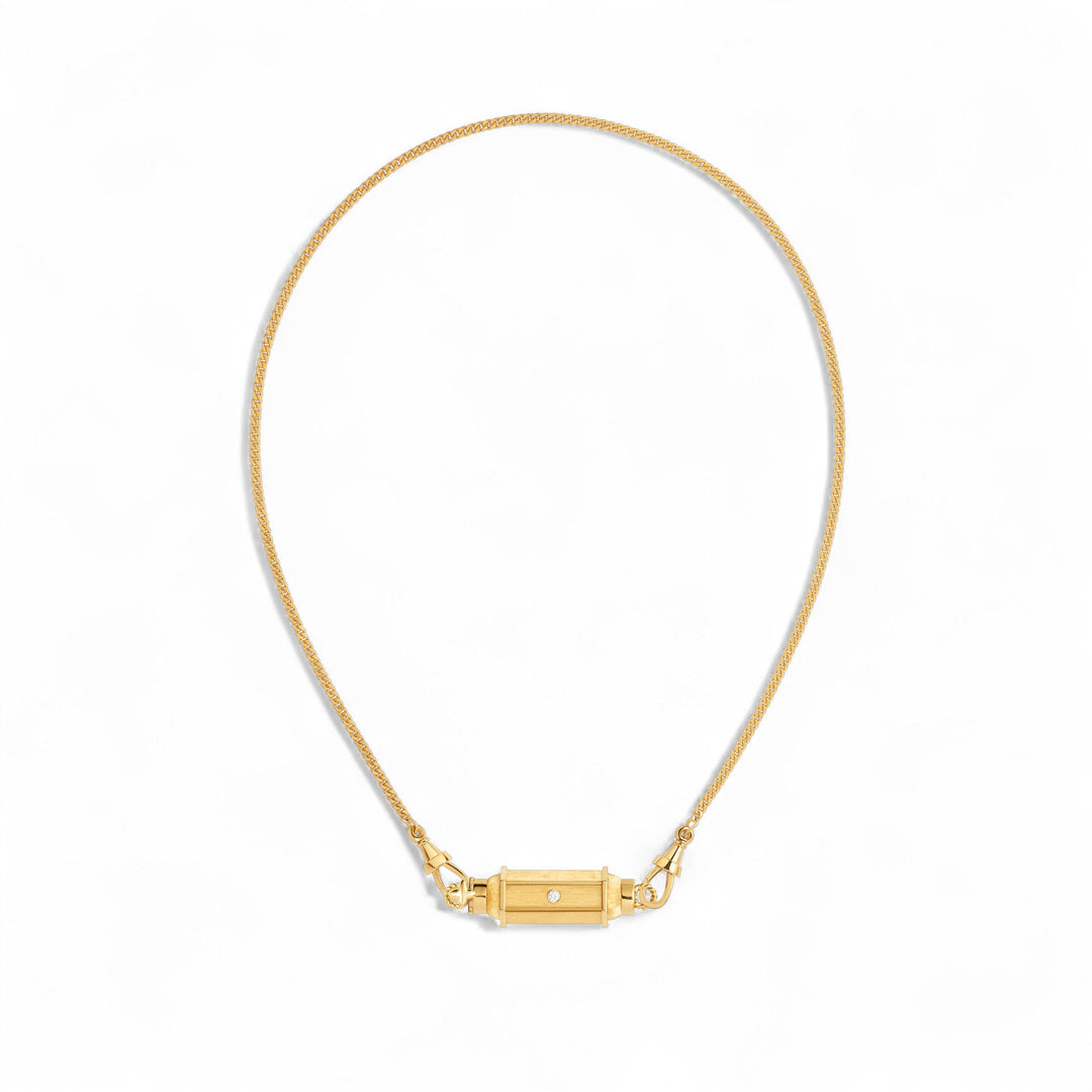 Coco Diamond Baby Locket Necklace (37cm) - Marie Lichtenberg - Ileana Makri