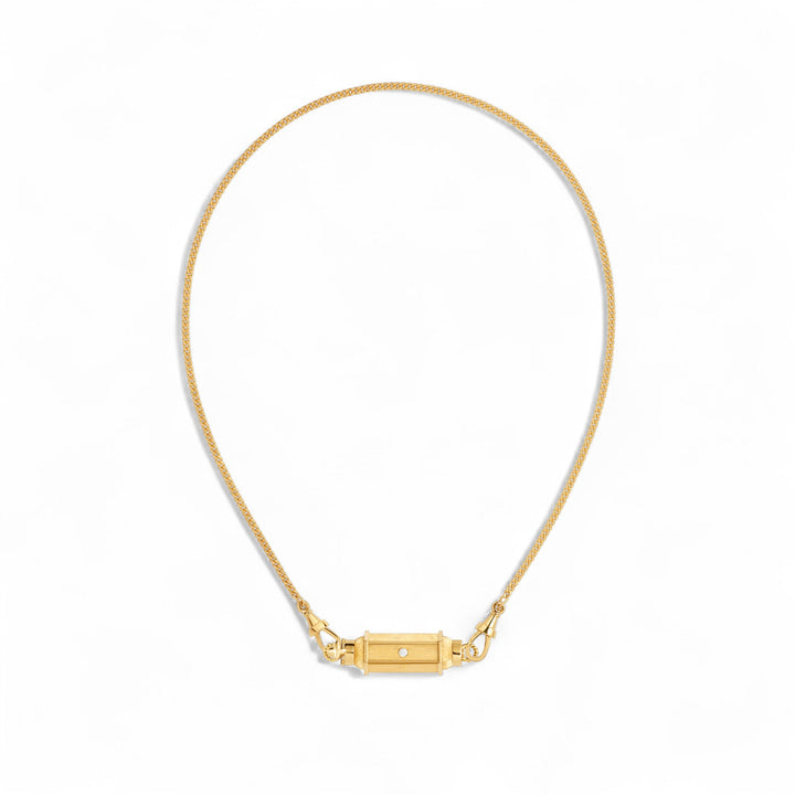 Coco Diamond Baby Locket Necklace (37cm) - Marie Lichtenberg - Ileana Makri