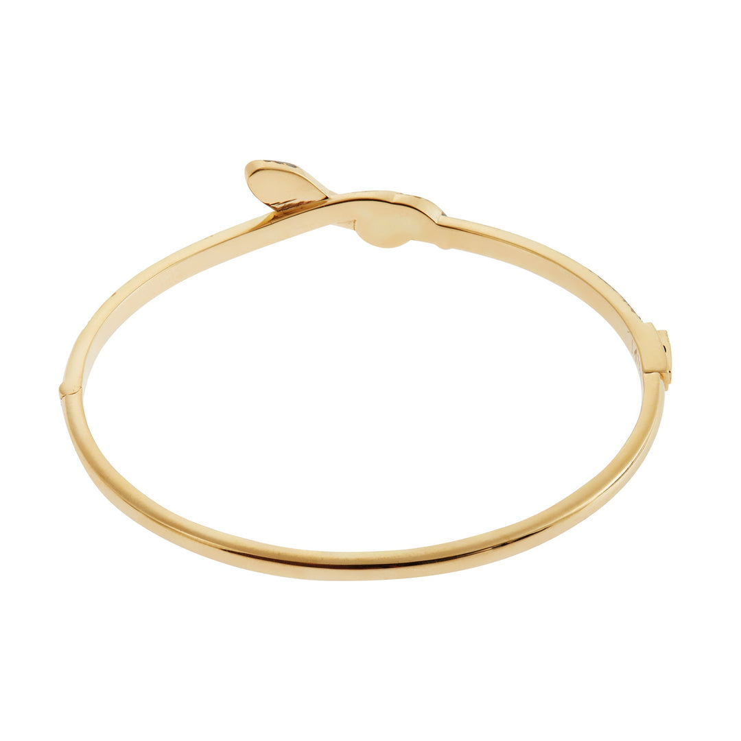 Coiled Snake Champagne Bangle - SNAKES - Ileana Makri