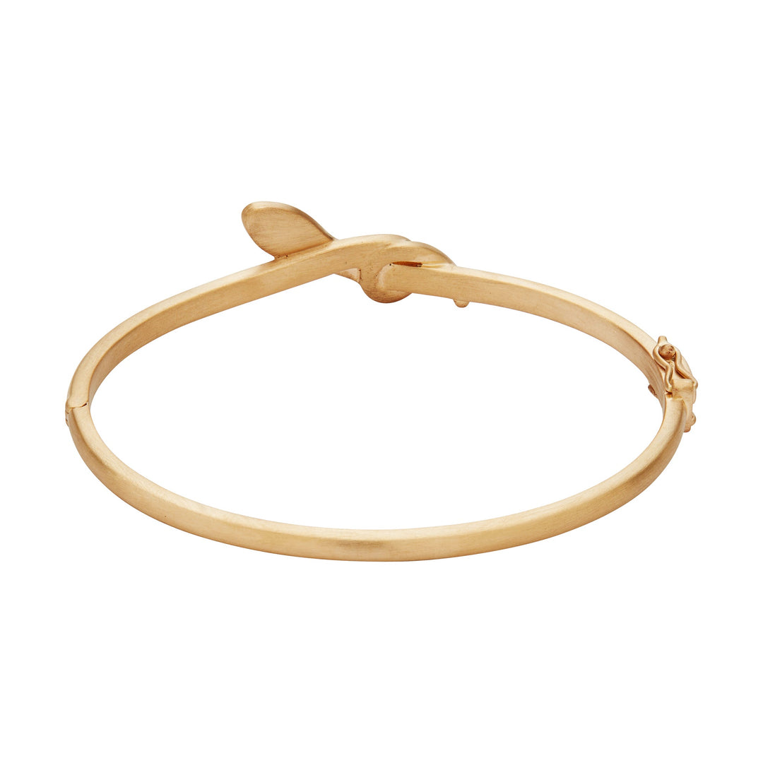 Coiled Snake Gold Bangle - SNAKES - Ileana Makri