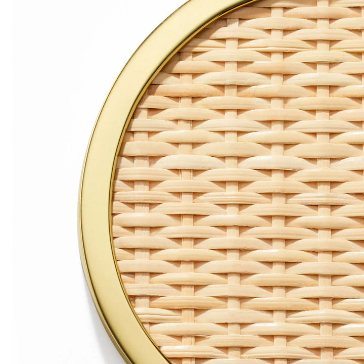 Colette Cane Coaster Set of 4 - Aerin - Ileana Makri