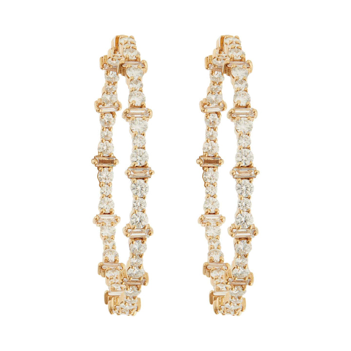 Cosmic Large Diamond Rivulet Hoops - Rivulet - Ileana Makri