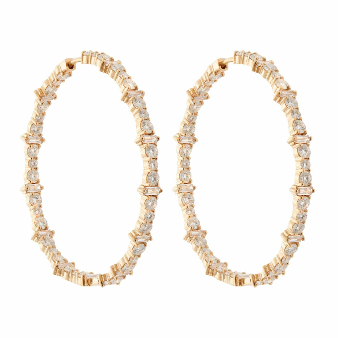 Cosmic Large Diamond Rivulet Hoops - Rivulet - Ileana Makri