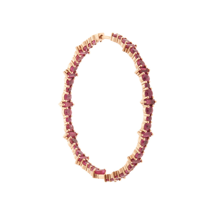 Cosmic Large Ruby Rivulet Hoops - Rivulet - Ileana Makri