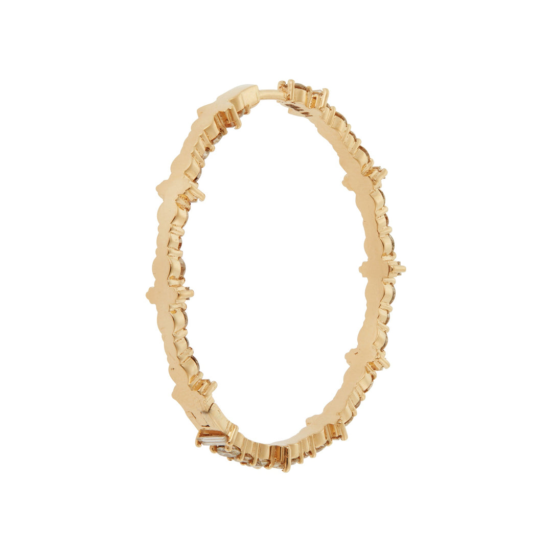 Cosmic Medium Diamond Rivulet Hoops - Rivulet - Ileana Makri