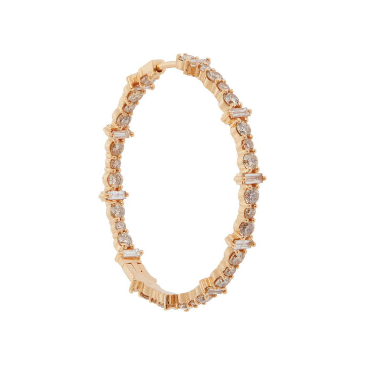 Cosmic Medium Diamond Rivulet Hoops - Rivulet - Ileana Makri