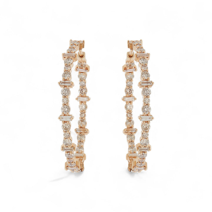 Cosmic Medium Diamond Rivulet Hoops - Rivulet - Ileana Makri