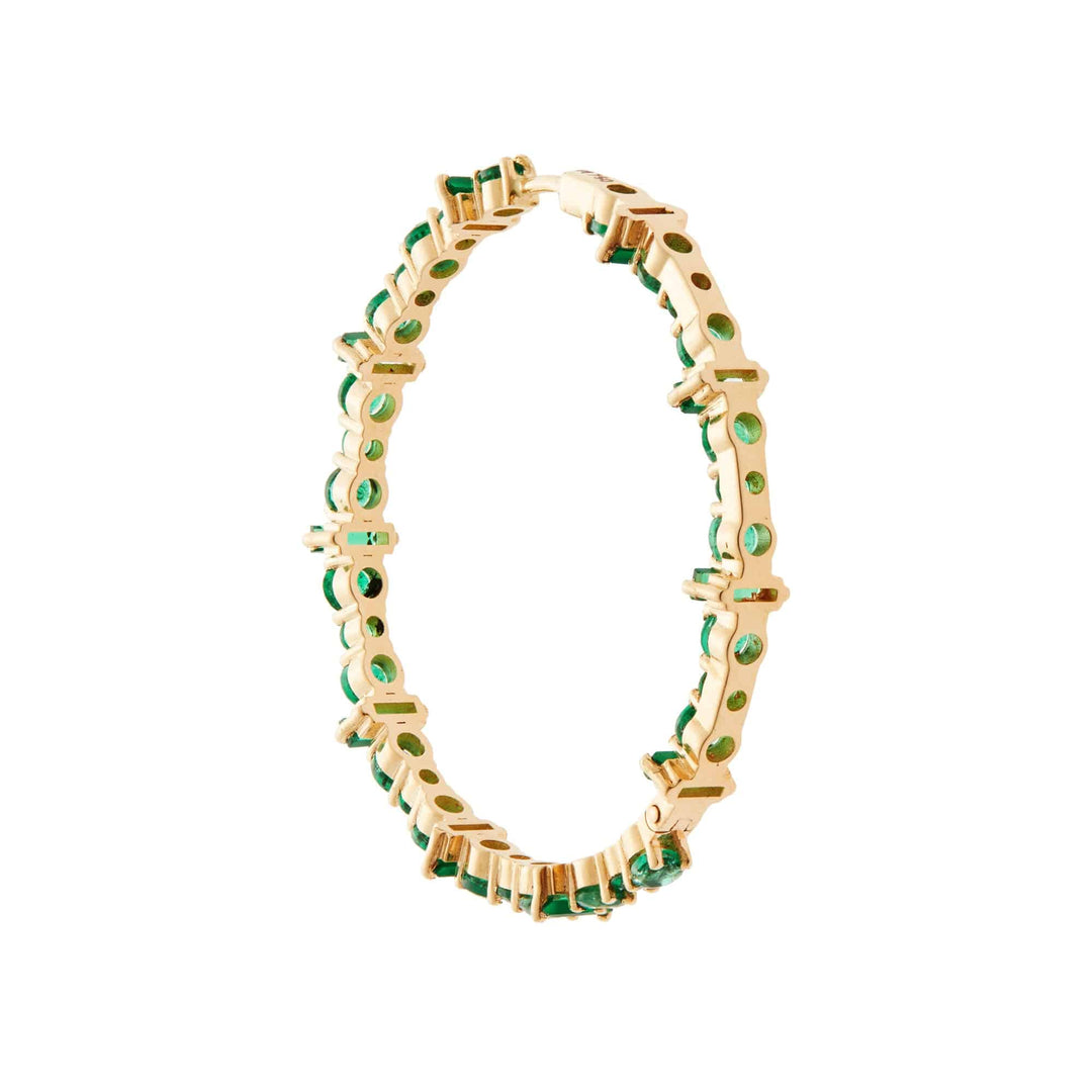 Cosmic Medium Emerald Rivulet Hoops - Rivulet - Ileana Makri store