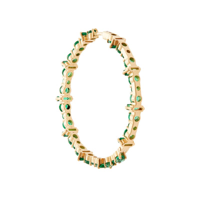 Cosmic Medium Emerald Rivulet Hoops