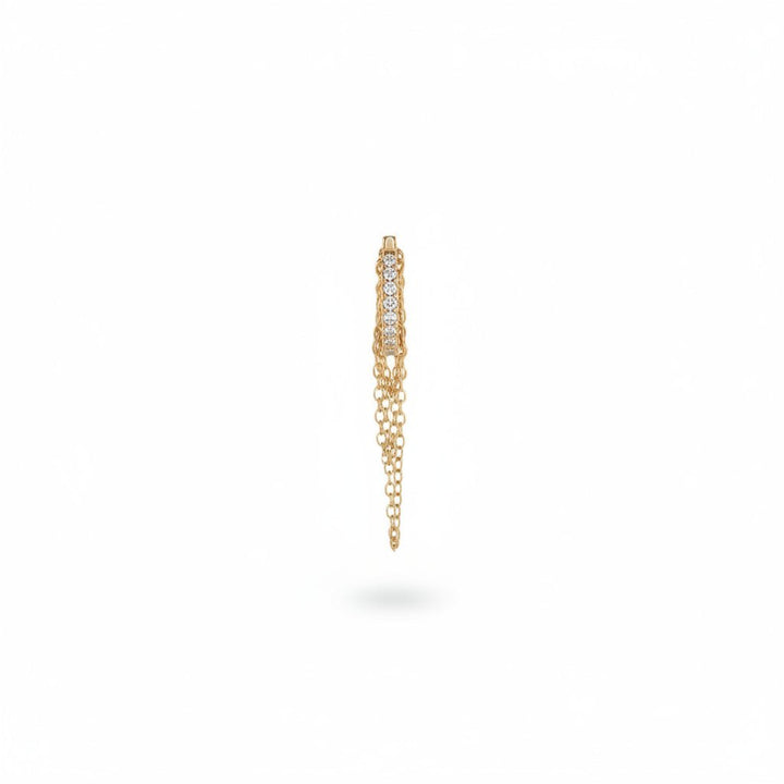 Créole 3 Chains Pavé Diamonds - And Paris - Ileana Makri