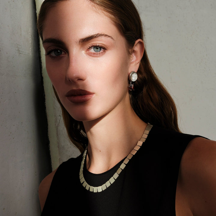Crimson Light Earrings - One of a Kind - Ileana Makri