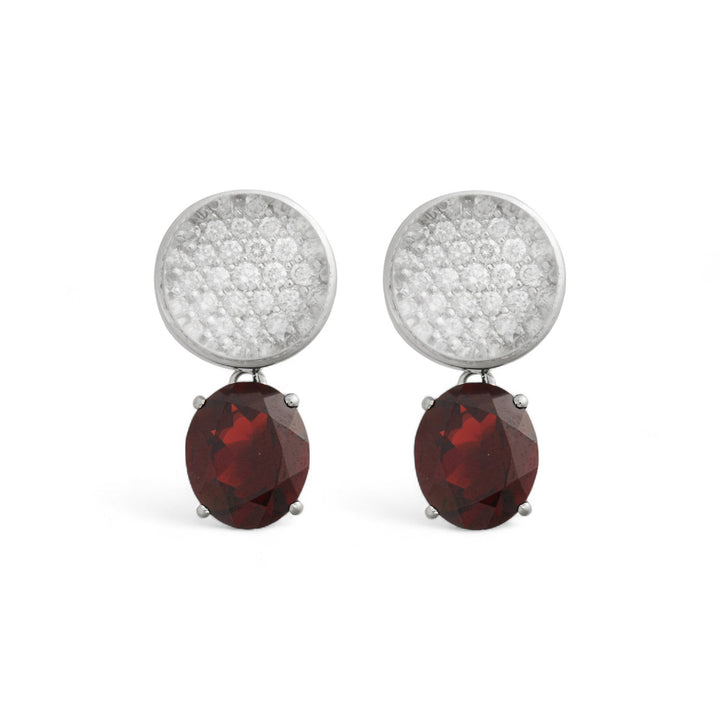 Crimson Light Earrings - One of a Kind - Ileana Makri
